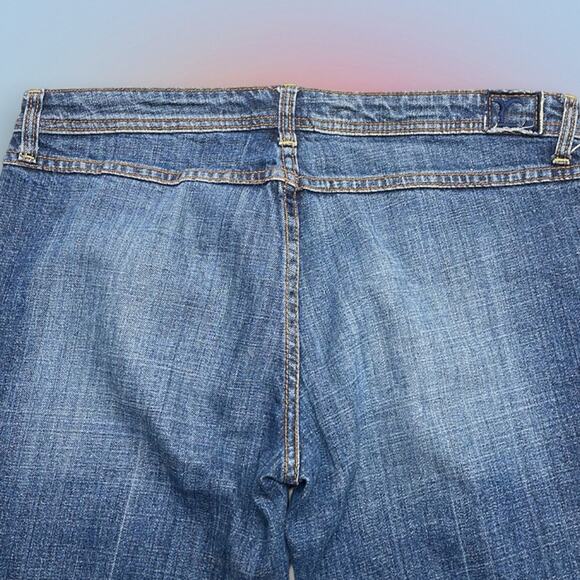 REFUGE Women’s 13 (Juniors) LONG Boot Cut Blue Jeans - Picture 3 of 4